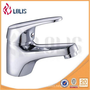 Chrome finish brass hot and cold water tap bathroom sink faucet